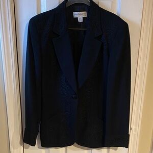 Liz Claiborne Collection Women's Black Pleated Skirt Suit